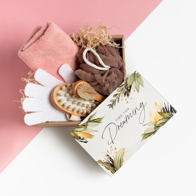Набор подарочный «Этель» Dreaming, полотенце 30×60 см, повязка на голову, носки