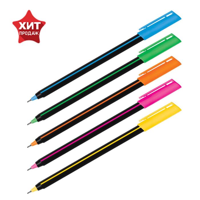 Ручка шариковая Luxor Stick Soft Touch, узел 0.7 мм, стержень синий - Фото 1