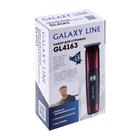 Машинка для стрижки Galaxy GL 4163, АКБ, 3 насадки, лезвия из нерж.стали, бордовая - Фото 8