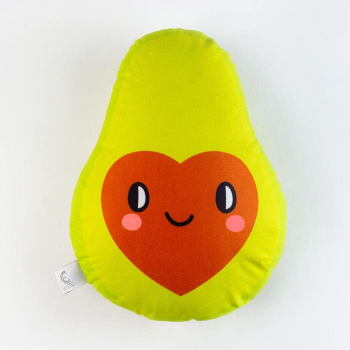 Подушка декоративная Этель "Сердце авокадо" 32х40 см, велюр, 100% п/э - фото 1886618708