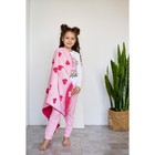 Полотенце махровое Крошка Я «Сердечки» 70х130 см, цв.розовый, 100% хл, 360гр/м2 - фото 119321924