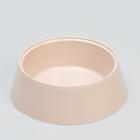 Миска 300 мл, 14,5 х 4,7 см, бежевая - Фото 1