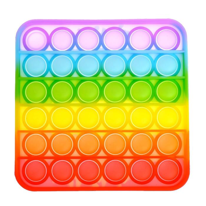 Сенсорная развивающая игра «Вечная пупырка», квадратная, цвета МИКС - Фото 1