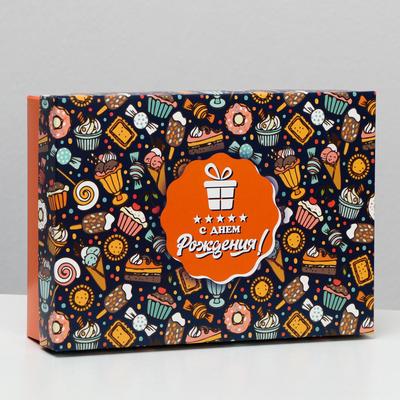 Подарочная коробка сборная «Сладости», 21×15×5.7 см