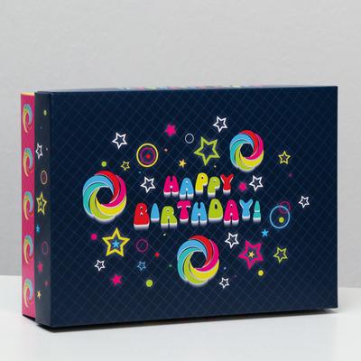 Подарочная коробка сборная «Диско», 21×15×5.7 см