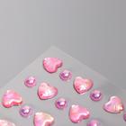 Наклейки акриловые MESHU "Pink hearts" 9х22,5 см - Фото 3