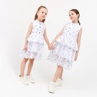 Платье для девочки MINAKU: Cotton collection цвет белый, р-р 122 - Фото 6