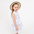 Платье для девочки MINAKU: Cotton collection цвет белый, р-р 122 - Фото 8