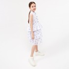Платье для девочки MINAKU: Cotton collection цвет белый, р-р 128 - Фото 3