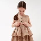 Платье для девочки MINAKU цвет бежевый, р-р 110 - Фото 5