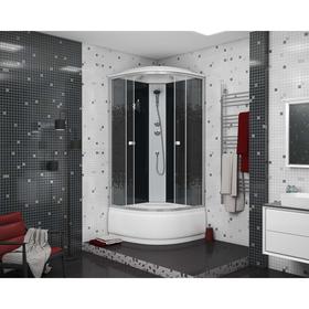 

Душевая кабина NG-7509-14 Black, 100х100х215 см, поддон 40 см, стекло мозайка
