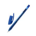 Ручка шариковая Beifa "Стильная", резиновый упор, узел 0,5, трехгранная, металлический наконечник, чернила синие - Фото 4