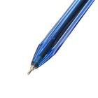 Ручка шариковая Beifa "Стильная", резиновый упор, узел 0,5, трехгранная, металлический наконечник, чернила синие - Фото 5