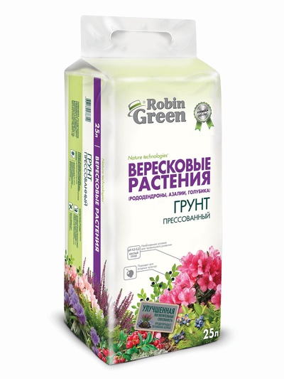 Грунт для вересковых растений «Робин Грин», прессованный, 25 л