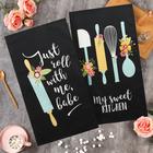 Набор кухонных полотенец Этель My sweet kitchen 35х60 см-2шт, 100% хл, саржа 190 г/м2 - Фото 1