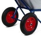 Тачка строительная, двухколёсная: груз/п 200 кг, объём 100 л, синие ручки 5104308 - фото 4522640