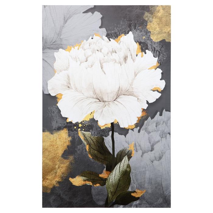 Картина на подрамнике "Белый цветок" 70*110