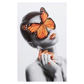 Картина на подрамнике "Леди-бабочка" 70*110