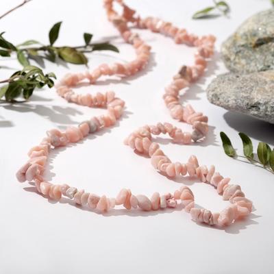 Бусы крошка «Опал розовый», 90см