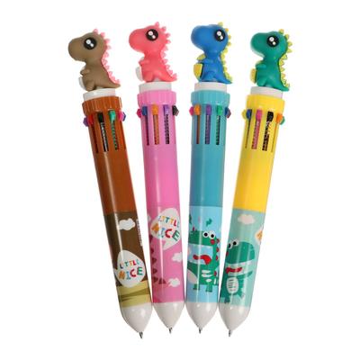 Ручка шариковая многоцветная, автоматическая, 10 цветов, стержень 0.7 мм «Дракон», МИКС