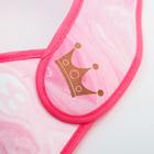 Нагрудник для кормления Little princess непромокаемый на липучке, с карманом - Фото 4
