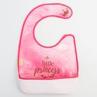 Нагрудник для кормления «Little princess» непромокаемый на липучке, с карманом - Фото 7