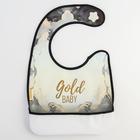 Нагрудник для кормления «Gold baby» непромокаемый на липучке, с карманом - Фото 7