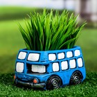Горшок "Автобус Барт" голубой, 11,5х7х7см - Фото 1