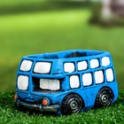 Горшок "Автобус Барт" голубой, 11,5х7х7см - Фото 2