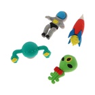 Набор ластиков фигурных 4 штуки «Космос», МИКС - Фото 5