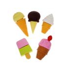 Набор ластиков фигурных "Пирожное/Мороженое ", 4 штуки, МИКС (штрихкод на штуке) - фото 7310389