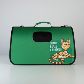 Сумка - переноска раскладная, каркасная «Это моя карета» 52×22×29 см