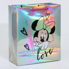 Пакет голография горизонтальный «Love», Минни Маус, 25 х 21 х 10 см  (артикул 5510787)  большой выбор товаров оптом и в розницу по низким ценам с доставкой