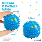 Развивающий тактильный мячик Крошка Я «Малыш», с пищалкой, ø9 см, виды МИКС - Фото 2