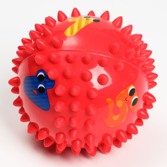 Развивающий тактильный мячик «Малыш»,, с пищалкой, 1 шт, диаметр 9, виды МИКС, Крошка Я - фото 1877735552