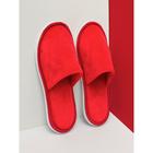 Тапочки женские AmaroHome, размер 36-38, цвет красный - Фото 2