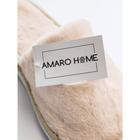 Тапочки женские AmaroHome, размер 36-38, цвет бежевый - Фото 8