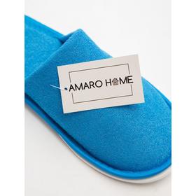 

Тапочки женские AmaroHome, размер 36-38, цвет бирюзовый