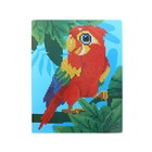 Алмазная мозаика с частичным заполнением для детей «Яркий попугай», 20 х 25 см - Фото 3
