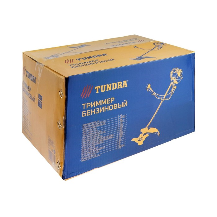 Триммер бензиновый ТУНДРА, Easy-start, леска/нож, 43 см3, 2 л.с., в двух коробках - фото 1898436236