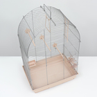 Клетка для птиц "Пижон" №101, хром , укомплектованная, 41 х 30 х 65 см, бежевая - Фото 3