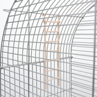 Клетка для птиц "Пижон" №101, хром , укомплектованная, 41 х 30 х 65 см, бежевая - Фото 9