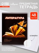 Предметная тетрадь по литературе Calligrata. 3D, 48 листов, в линейку, со справочным материалом, обложка из мелованного картона - Фото 1