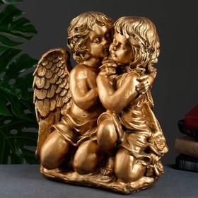 Фигура 'Ангел и Фея сидя' большой бронза 23х36х40см