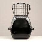Переноска для животных "Сириус", 33,5 х 31 х 50 см, серый перламутр - Фото 8
