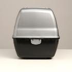 Переноска для животных "Сириус", 33,5 х 31 х 50 см, серый перламутр - Фото 9