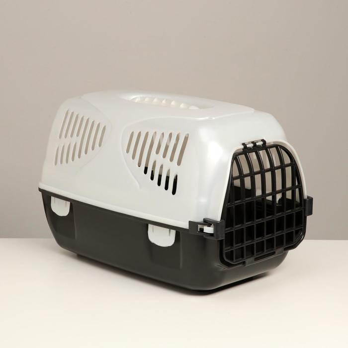 Переноска для животных "Сириус", 33,5 х 31 х 50 см, белый перламутр - Фото 1