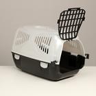 Переноска для животных "Сириус", 33,5 х 31 х 50 см, белый перламутр - Фото 2