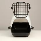 Переноска для животных "Сириус", 33,5 х 31 х 50 см, белый перламутр - Фото 8