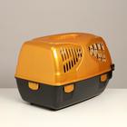 Переноска для животных "Сириус", 33,5 х 31 х 50 см, золотой перламутр - Фото 4